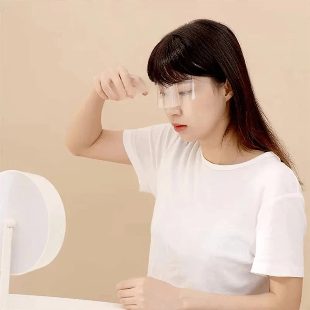 50-Pack Disposable Face Shields for Haircut & Makeup | Clear Disposable Face Shield QXL