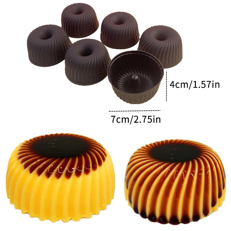 Silicone Baking Mold – Pudding, Cupcake, Muffin & Donut Silicone Baking Mold QXL