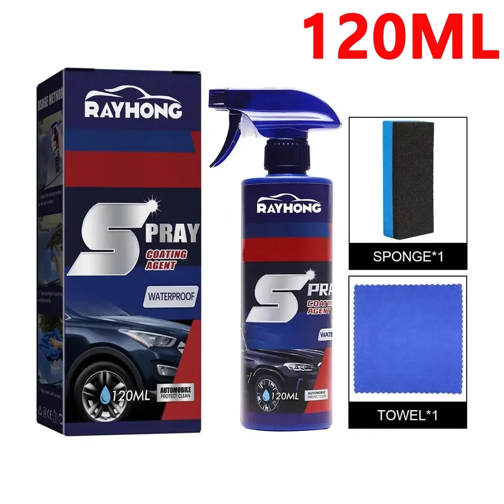 3-in-1 Ceramic Coating Spray | Car Polish & Paint Protection Ceramic Coating Spray QXL 120ML set