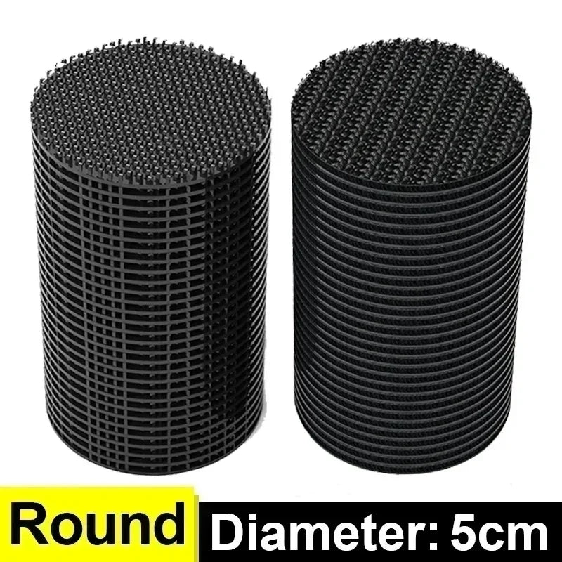 Double-Sided Carpet Grip Patches | Anti-Slip Rug & Mat Tape Carpet Grip Patches QXL 10pairs M372 Round