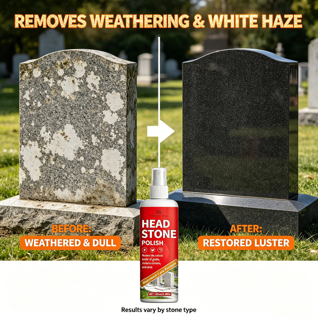 Headstone Polish Spray | Restores Granite, Marble & Stone Stone Polish Spray QXL