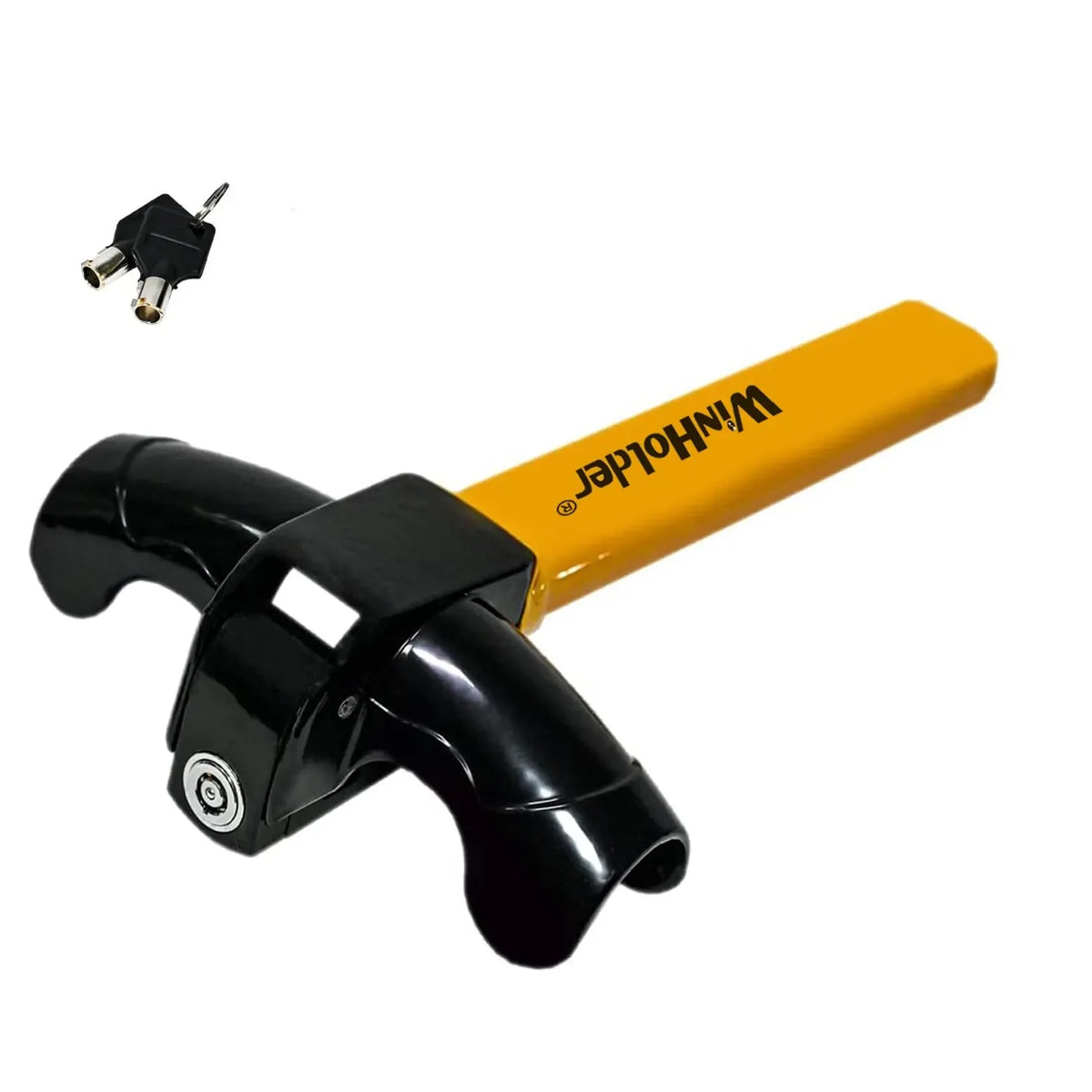 Universal T-Bar Steering Wheel Lock | Anti-Theft Security Steering Wheel Lock QXL Orange