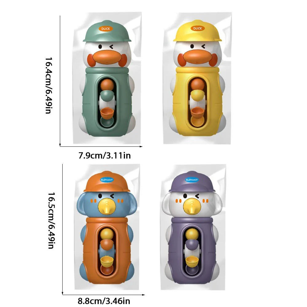 Duck & Elephant Bath Toy Water Spinner with Suction Cup Kids Bath Toy QXL