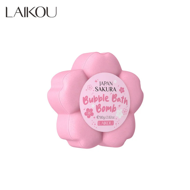 LAIKOU Fizzing Bath Bomb – Exfoliating Aromatherapy SPA Salt 80g Fizzing Bath Bomb QXL