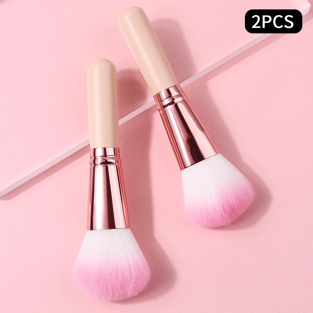 KOSSHOW Lipstick Brush | Pink Wood Handle Compact Makeup Lip Makeup Brush QXL