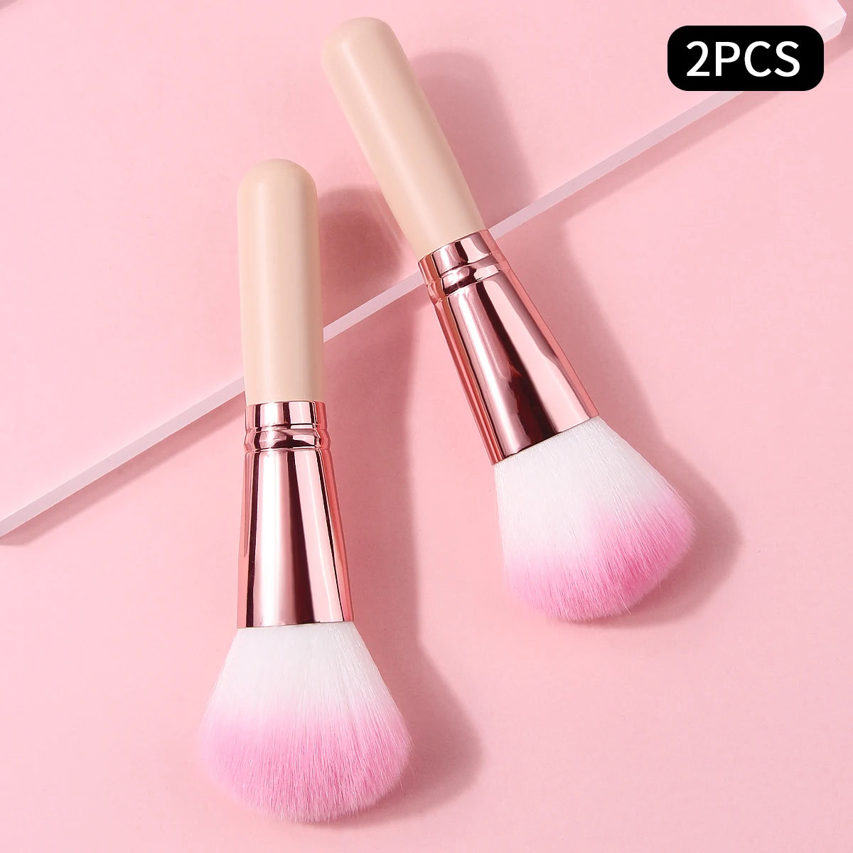 KOSSHOW Lipstick Brush | Pink Wood Handle Compact Makeup Lip Makeup Brush QXL