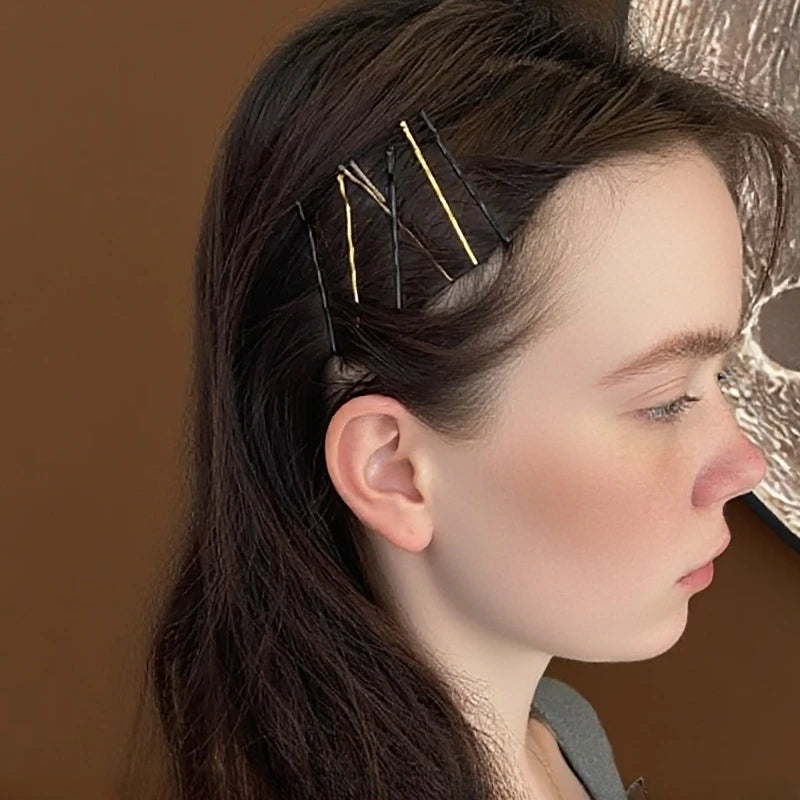 24-Pack Invisible Wave Bobby Pins | Metal Hair Clips Women Bobby Pin Set QXL