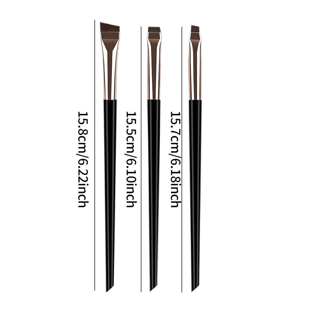 3-Piece Eye Makeup Brush Set | Eyeliner, Eyebrow & Eyeshadow Eye Makeup Brush Set QXL