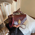 Vintage Luxe Leather Diaper Bag | Women's Large Tote Crossbody Leather Diaper Bag QXL 2