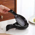 Kitchen Spoon Rest | Non-Toxic Plastic Utensil Holder Spoon Rest QXL Black