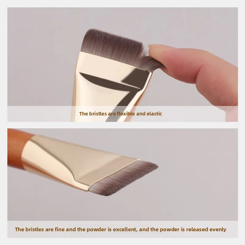 Professional Foundation & Concealer Brush | Wool Fiber Foundation Makeup Brush QXL