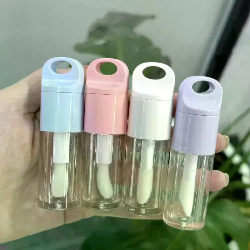4ml Empty Lip Gloss Tube with Big Brush Wand | Refillable DIY Lip Gloss Tube QXL