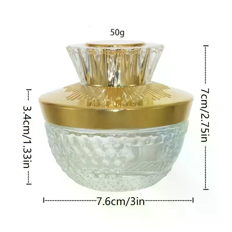 50g Glass Face Cream Jar with Lid | Cosmetic Container Cosmetic Jar QXL