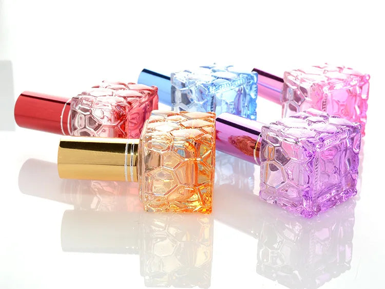 10ml Glass Perfume Atomizer | Refillable Travel Spray Bottle Perfume Atomizer Bottle QXL random 1pc colorful