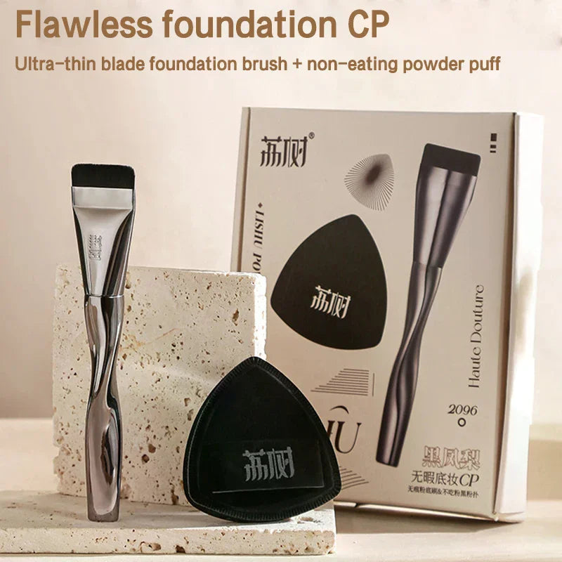 Flat Foundation Brush – Lightweight Face Contour Makeup Brush Makeup Foundation Brush QXL