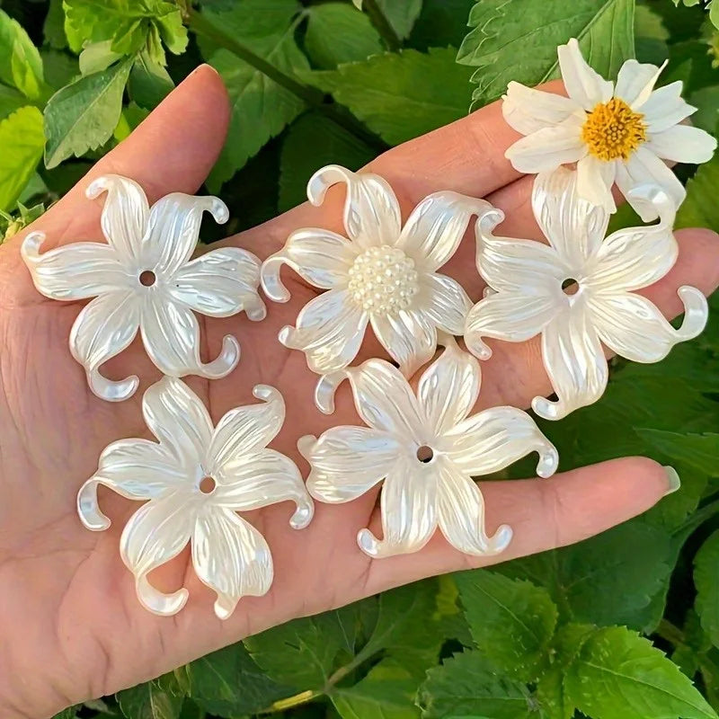 Iris Flower Plastic Beads | DIY Jewelry Making Supplies DIY Craft Beads QXL