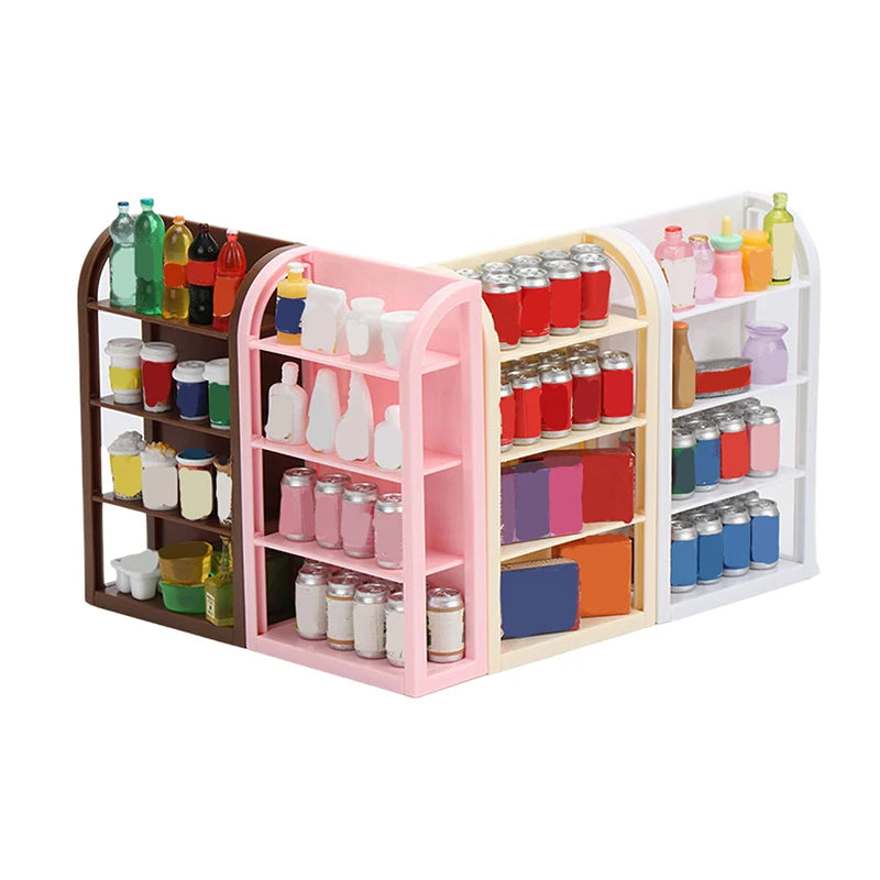 1:12 Dollhouse Miniature Supermarket Shelf Display Rack Dollhouse Miniature QXL