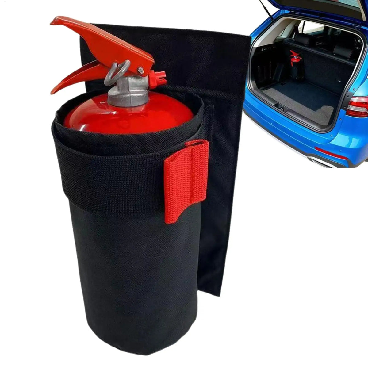 Car Fire Extinguisher Mount Oxford Storage Bag – Universal Fit Fire Extinguisher Mount QXL