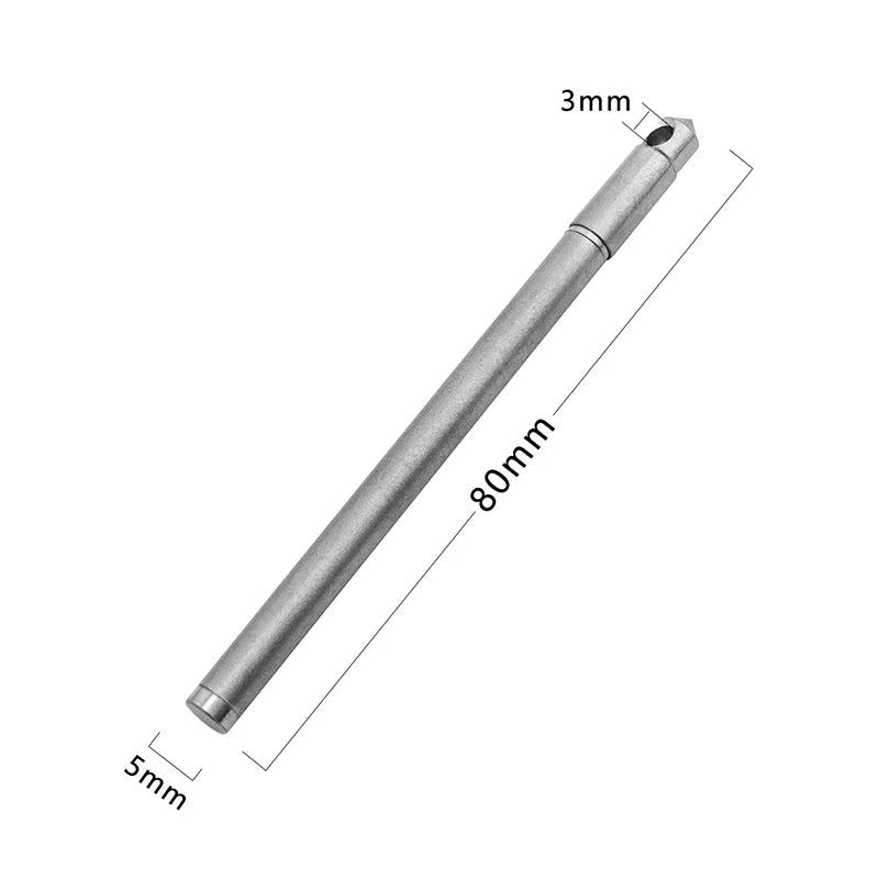 Compact Titanium EDC Ballpoint Pen Keychain | Camping & Hiking EDC Ballpoint Pen QXL one size