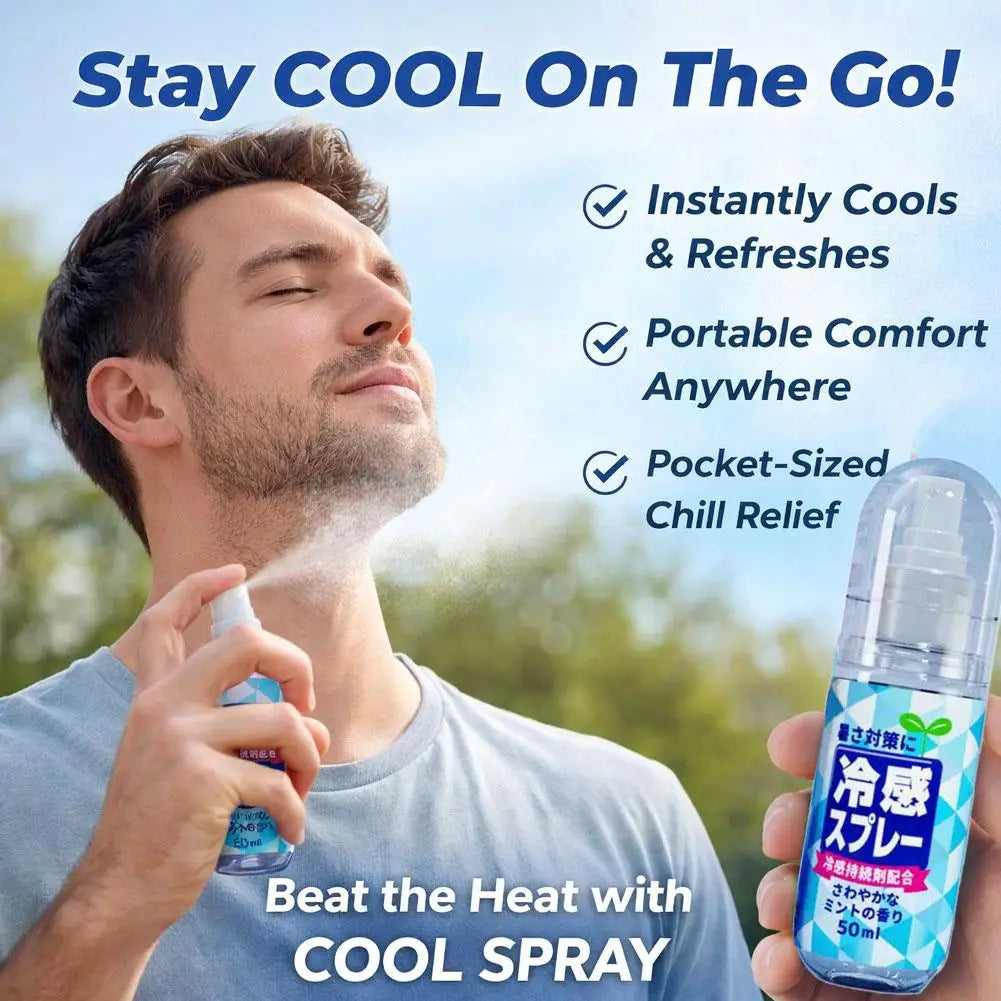 Portable Cooling Spray | Peppermint Mist for Summer & Sports Cooling Body Spray QXL