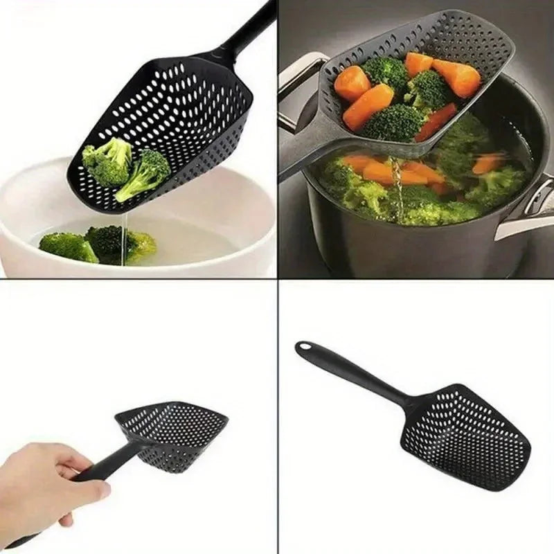 Heavy-Duty Mesh Ice Scoop & Strainer | Plastic Ice Scoop Ice Scoop Strainer QXL