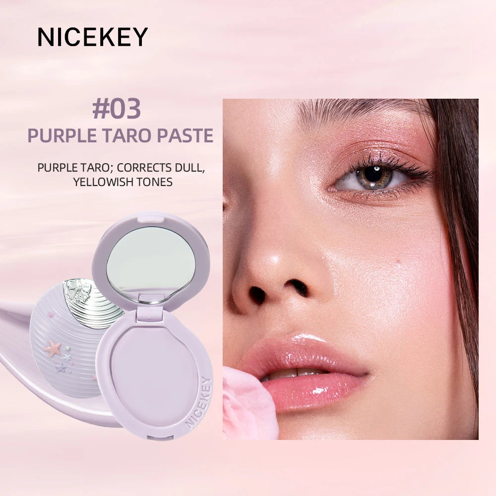 NICEKEY 4-Color Cream Highlighter & Contour Bronzer Palette Cream Highlighter Palette QXL