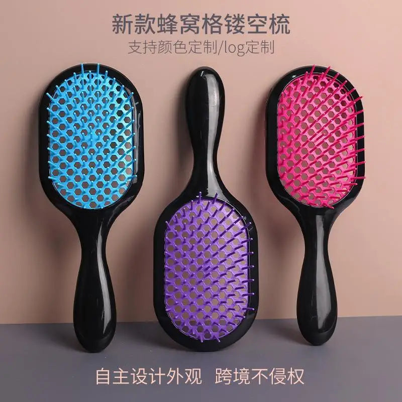 Hollow Anti-Static Hair Brush | Wet & Dry Detangling Comb Hair Detangling Brush QXL