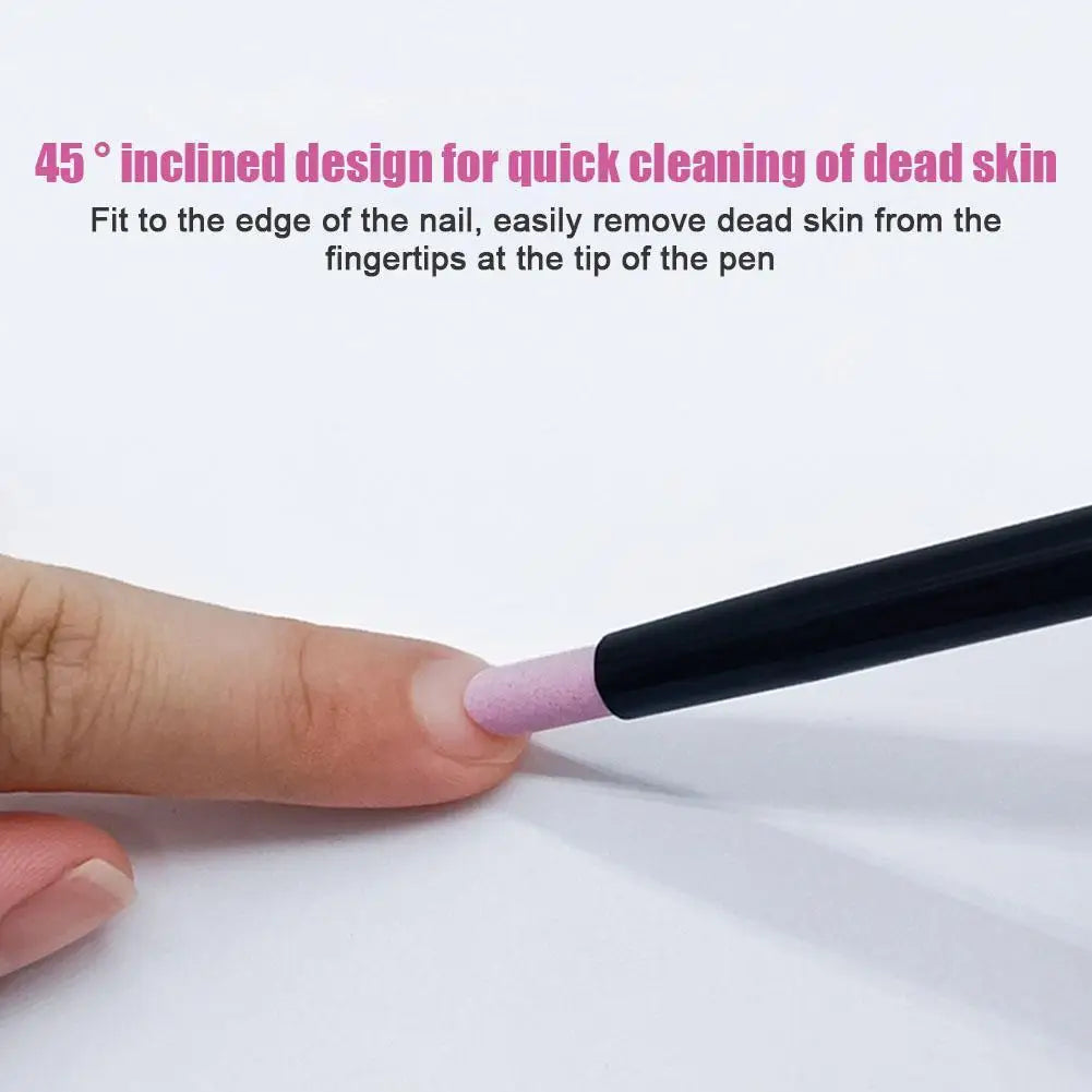 2-Pack Ceramic Nail Buffer Pens | Cuticle Remover & Polisher Nail Buffer Pen QXL