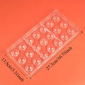 21-Cavity 3D Chocolate & Candy Mold | Valentine's Baking Chocolate Candy Mold QXL 1pc