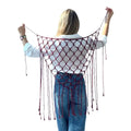 Bohemian Macrame Waist Belt | Fringe Tassel Body Chain Wrap Macrame Waist Belt QXL B