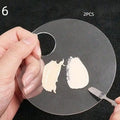 2-Pack Clear Acrylic Makeup Mixing Palette | Foundation Blender Makeup Mixing Palette QXL 6