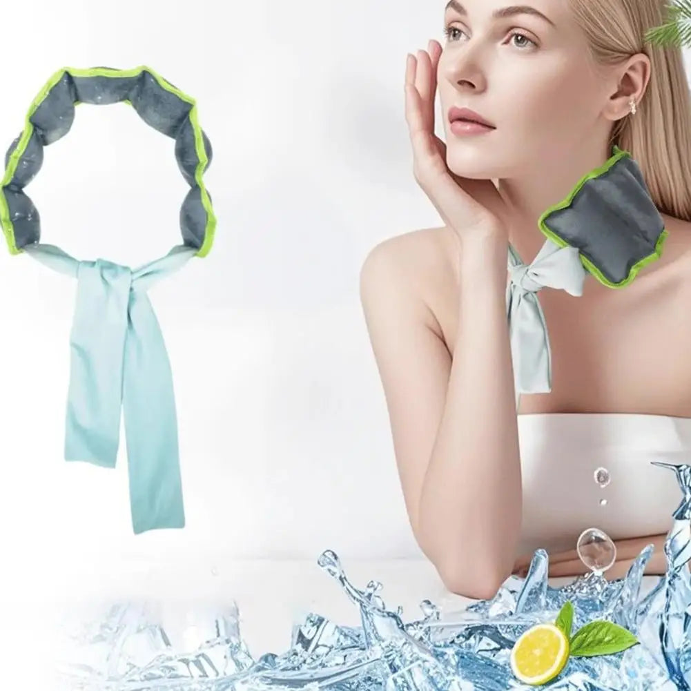 Reusable Cooling Ice Neck Wrap Scarf for Outdoor Activities Cooling Neck Wrap QXL