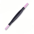 Dual-Ended Quartz Scrub Stick | Nail Pusher & Cuticle Pen Cuticle Trimmer Pen QXL Light Grey