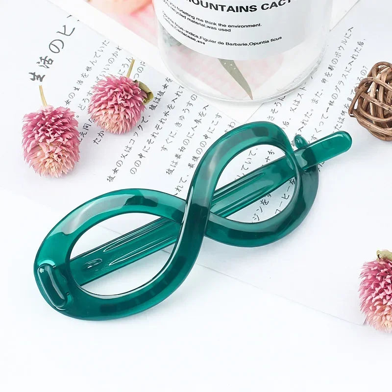 Large Jelly Shark Hair Claw Clip | Clear Geometric Crab Clip Hair Claw Clip QXL uv by green
