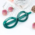 Large Jelly Shark Hair Claw Clip | Clear Geometric Crab Clip Hair Claw Clip QXL uv by green