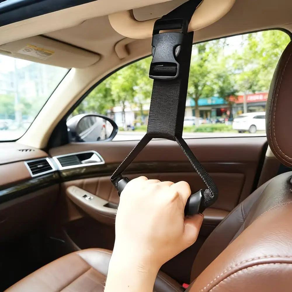 Adjustable Car Door Handle Support | No-Drill Ergonomic Grip Car Door Handle Support QXL