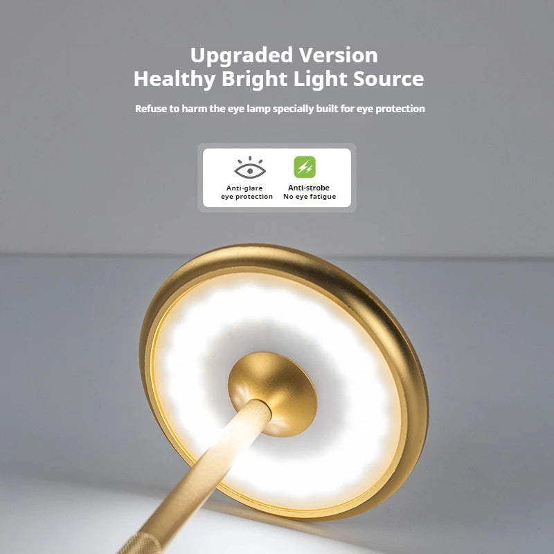Rechargeable LED Table Lamp | USB-C Touch Dimmer, 10–12Hr Rechargeable Table Lamp QXL