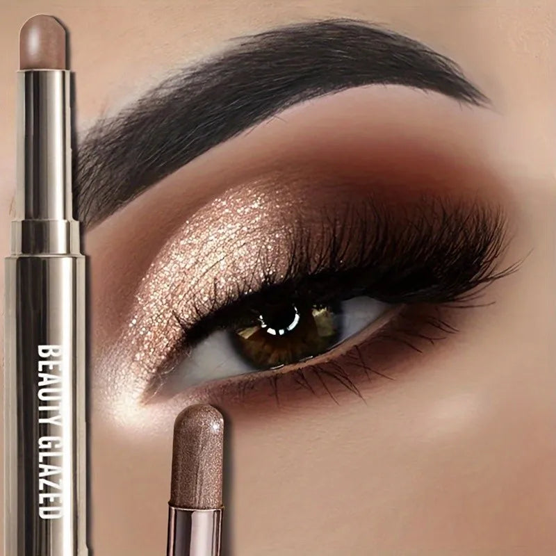 Beauty Glazed 10-Color Double-Ended Shimmer Eyeshadow Stick Eyeshadow Stick QXL
