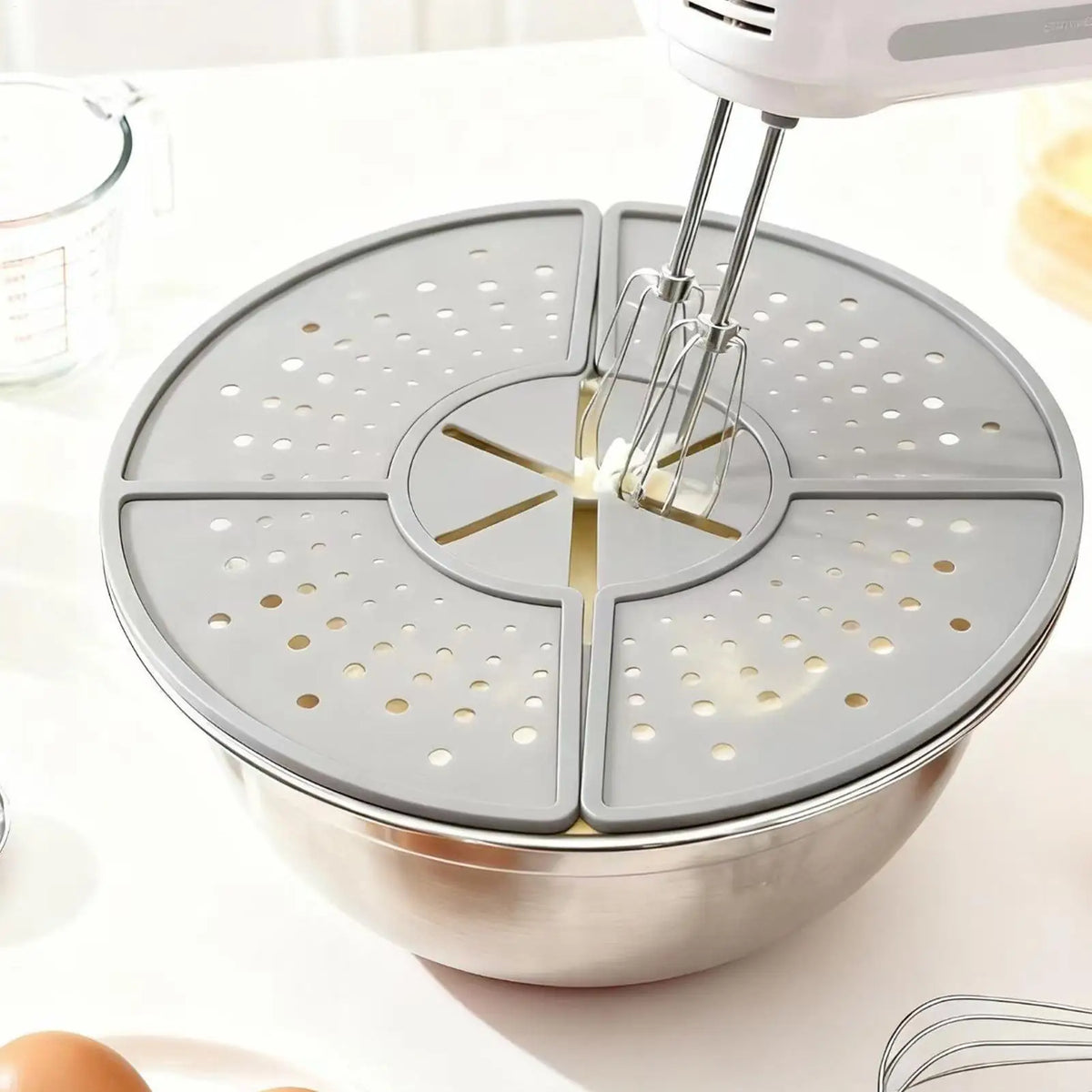 Foldable Silicone Splatter Screen & Frying Pan Cover Splatter Screen QXL