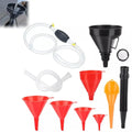 Car Oil Filling Funnel Set with Flexible Extension Pipe Car Funnel Set QXL 1set