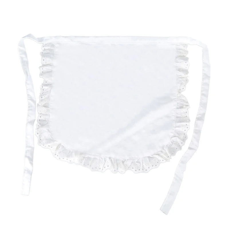 Women's Lace Maid Half Apron – Kitchen, Café & Cosplay Kitchen & Costume Apron QXL