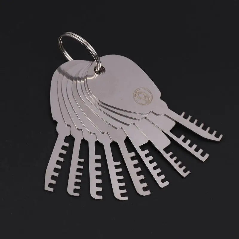 HUK 9-in-1 Comb Lock Repair Tool Kit | Stainless Steel & Key Blank Lock Repair Tool Kit QXL