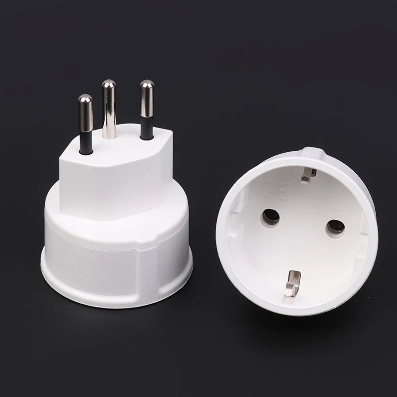 Swiss to French EU Plug Adapter | Type J 3-Pin Converter Plug Adapter Converter QXL Jack with lock
