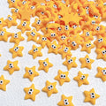 20-Pack 11mm Resin Star Flat Back Cabochons | Kawaii DIY Craft Resin Craft Cabochons QXL 20PCs Star