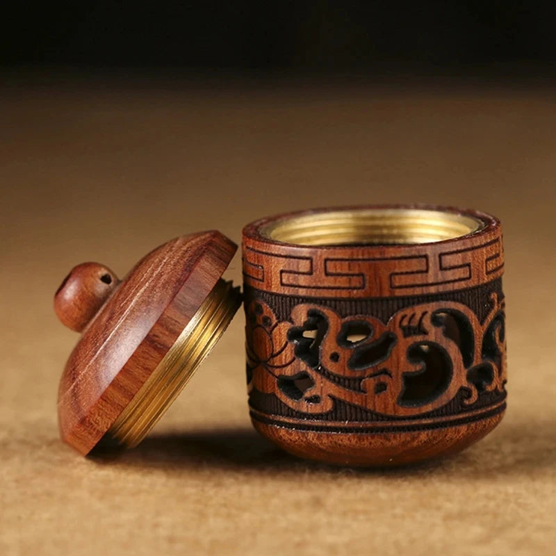 Sandalwood Acorn Pomander Pendant | Wood Fragrance Diffuser Jar Wood Pomander Pendant QXL