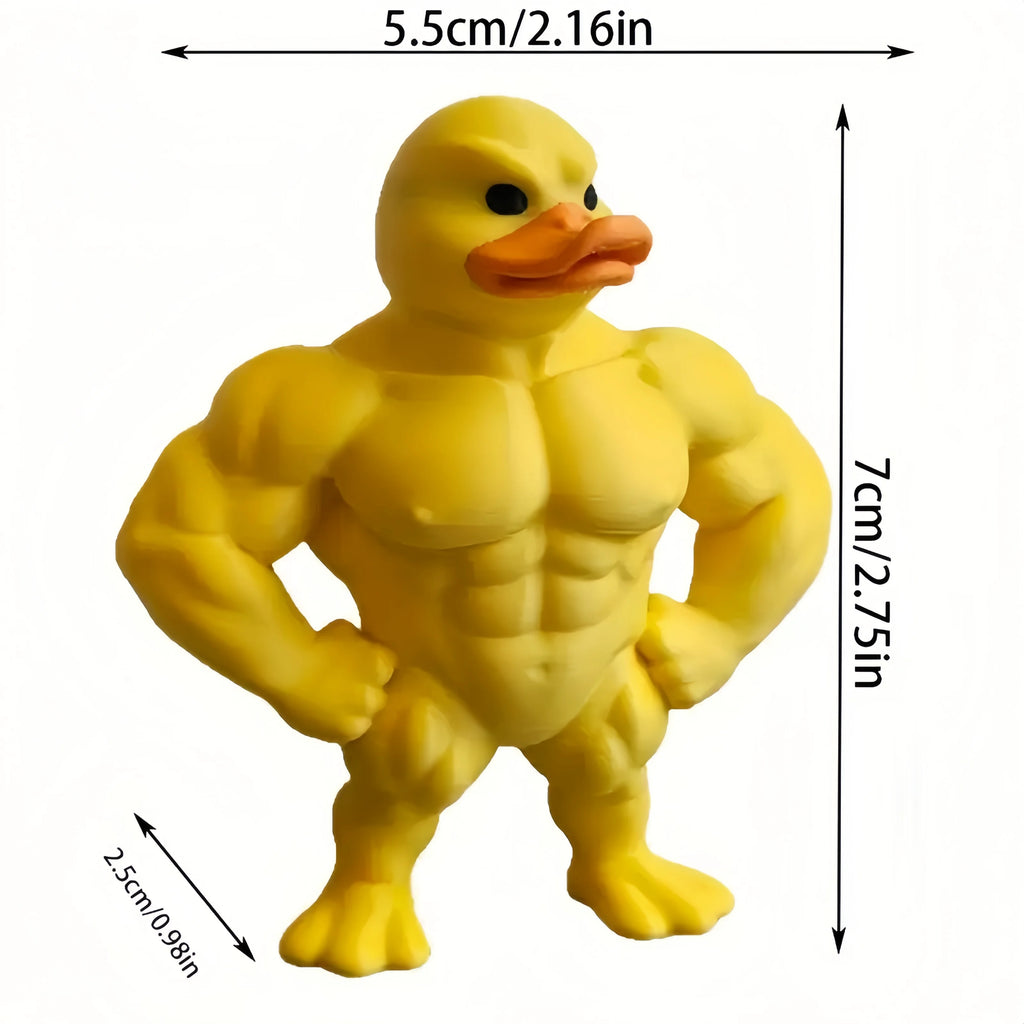 Muscular Duck Figurine | Funny Desk & Garden Decor Gift Novelty Figurine QXL