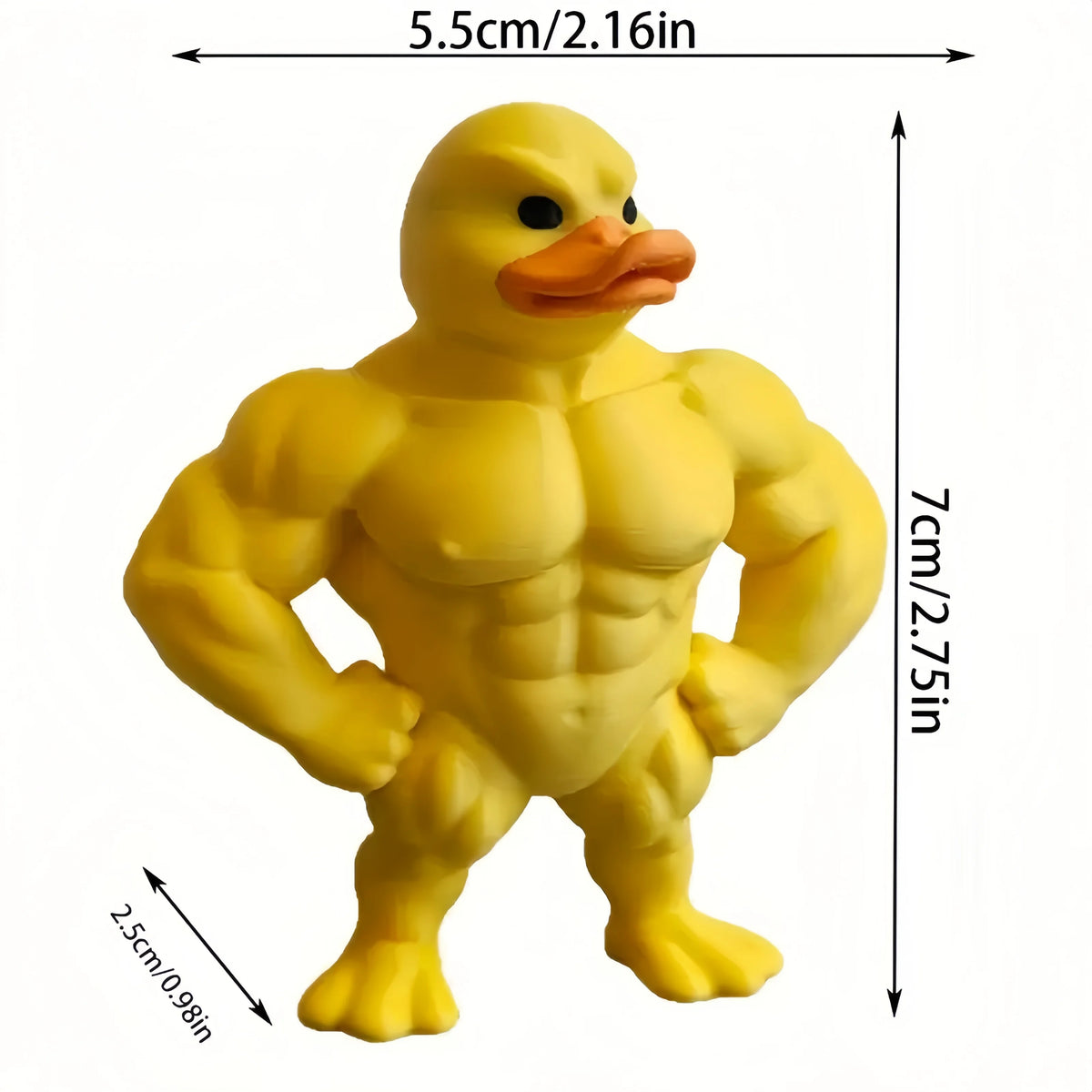 Muscular Duck Figurine | Funny Desk & Garden Decor Gift Novelty Figurine QXL