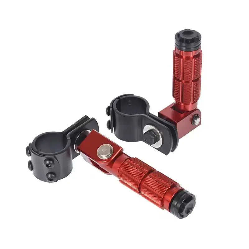 M8 Foldable Motorcycle Rear Footpegs | CNC Aluminium Universal Motorcycle Footpegs QXL