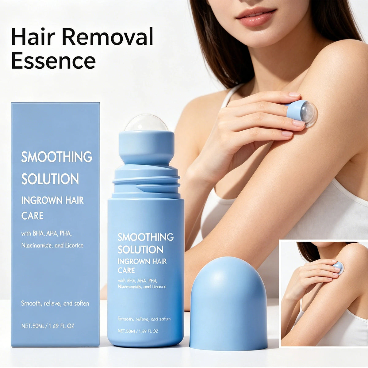 Hair Removal Roller Serum | Moisturizing Body Care Essence Body Care Serum QXL