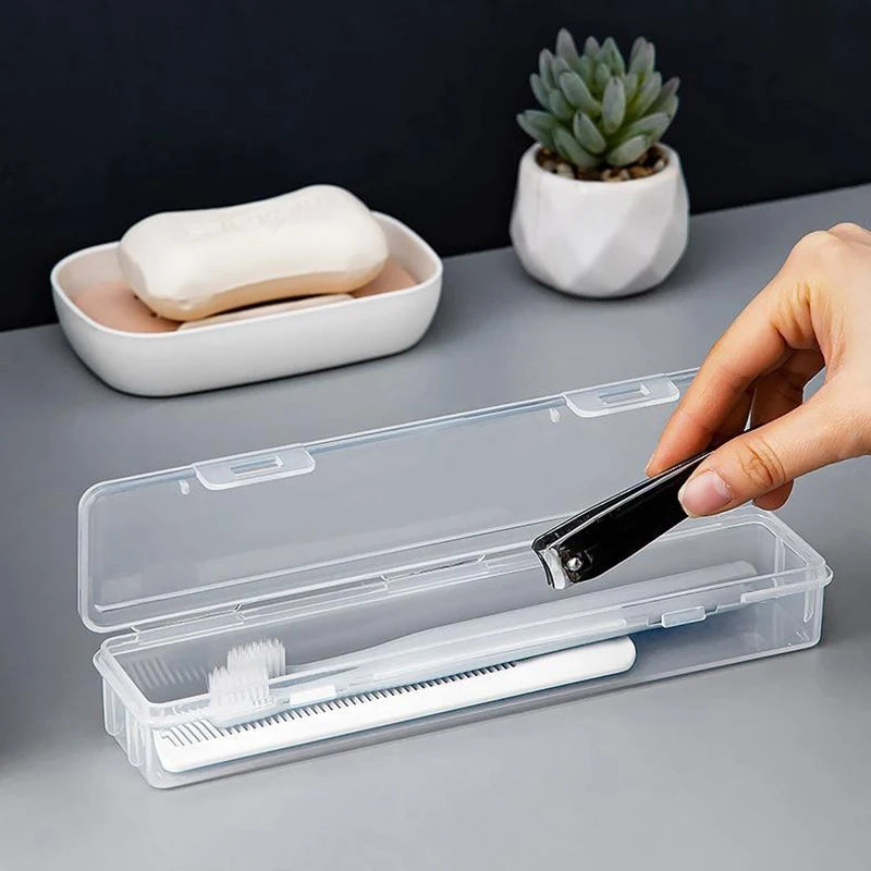 Transparent Travel Toothbrush Case | Portable PP Holder Box Toothbrush Travel Case QXL